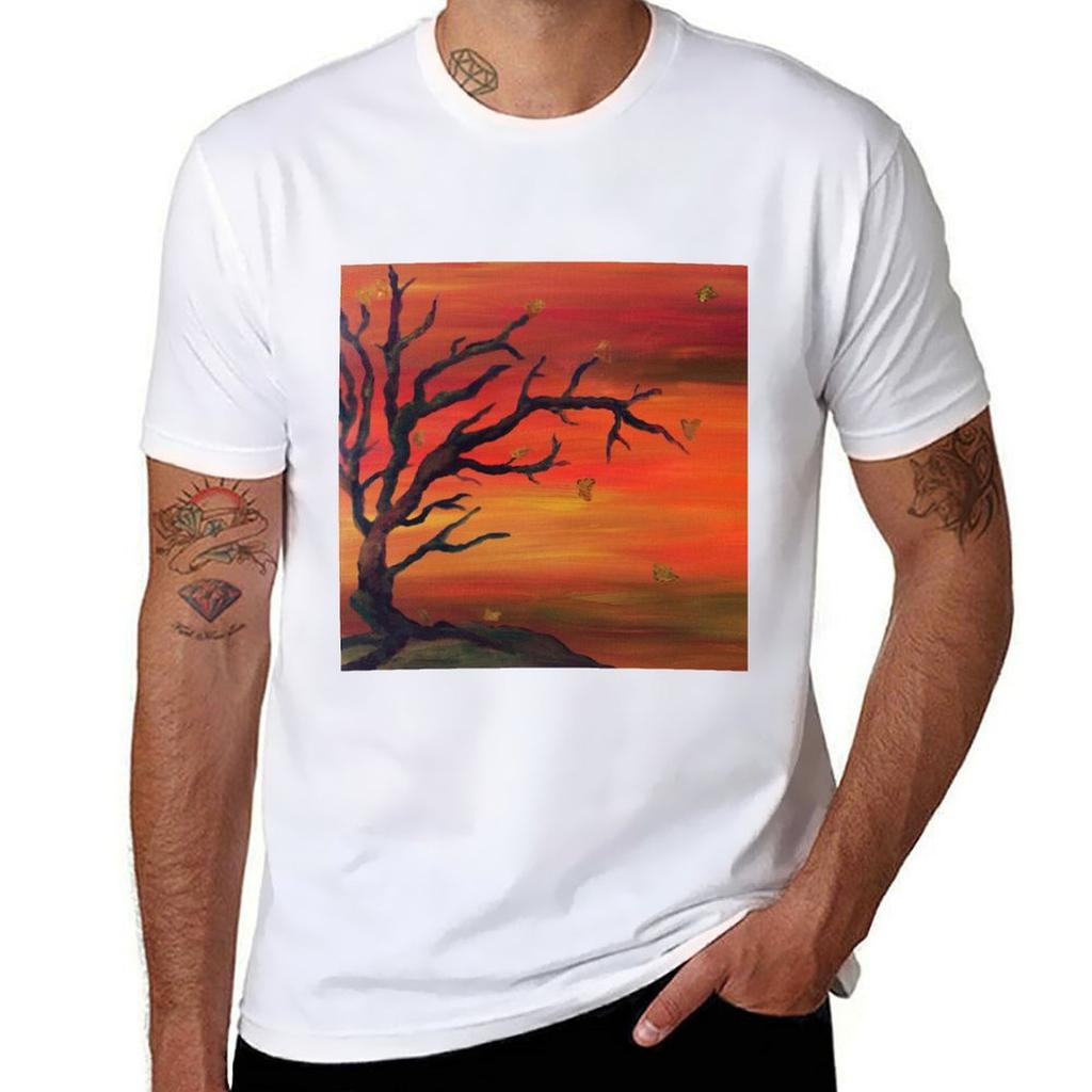 Autumnal Whispers Tshirt Durable Work Wear Tshirt