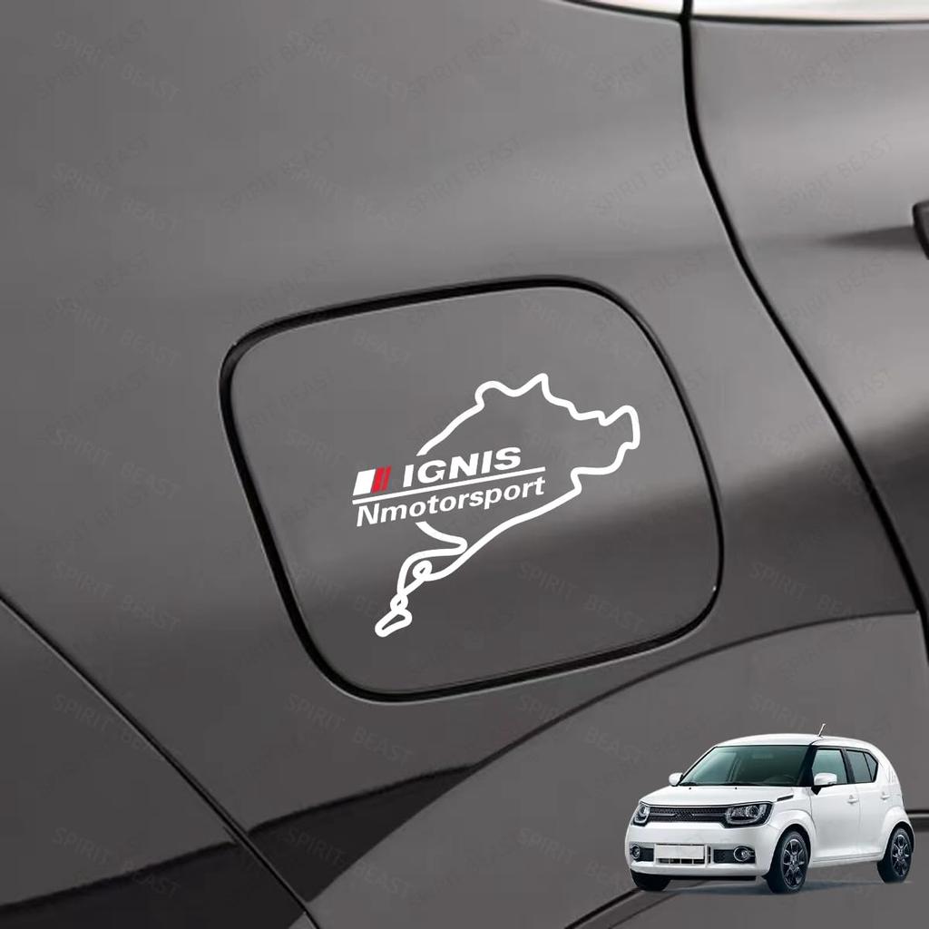 IGNIS Fuel Outlet Cover Sticker, Rear Glass Sticker, Suitable for Car Models such as