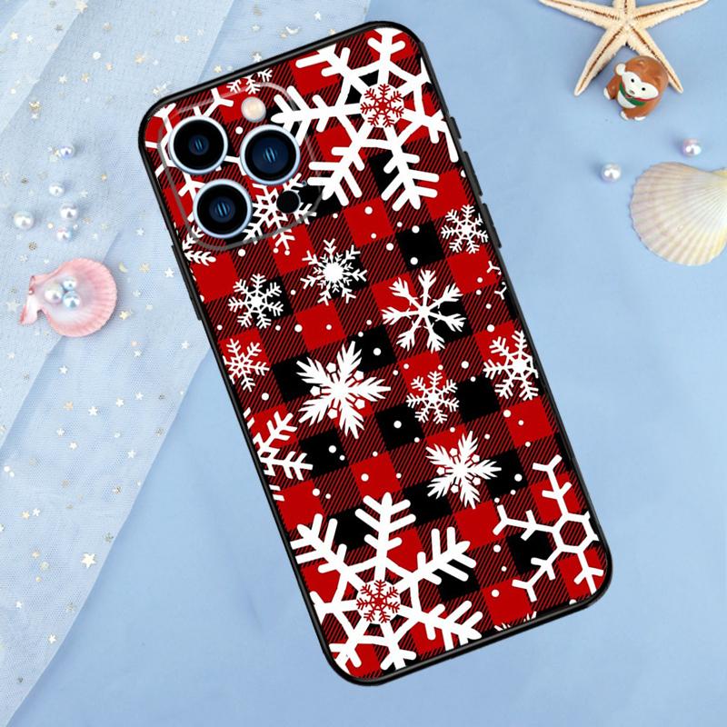 Snow Snowflake Winter Case For iPhone 17 Pro Max 16 15 14 12 11 13 Pro Max Plus 12 13 Mini 16e 17 Air Back Cover