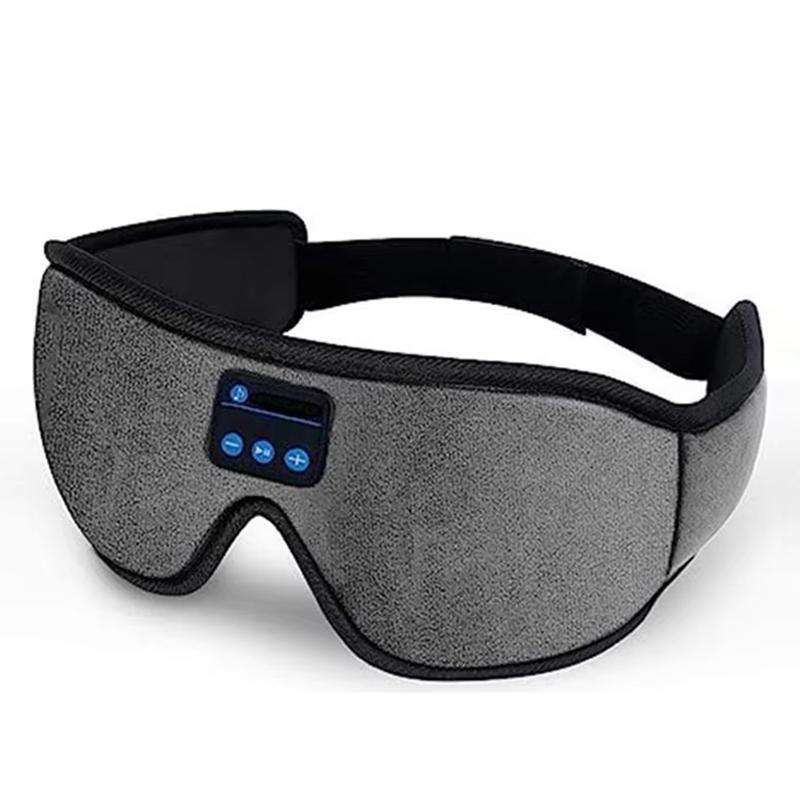 Durable And Safe 3D Eye Mask Bluetooth Music Play Sleeping Headphones With Built-In Hd Speaker Mask For Sleep Headphones Wireless Air Travel 5.0