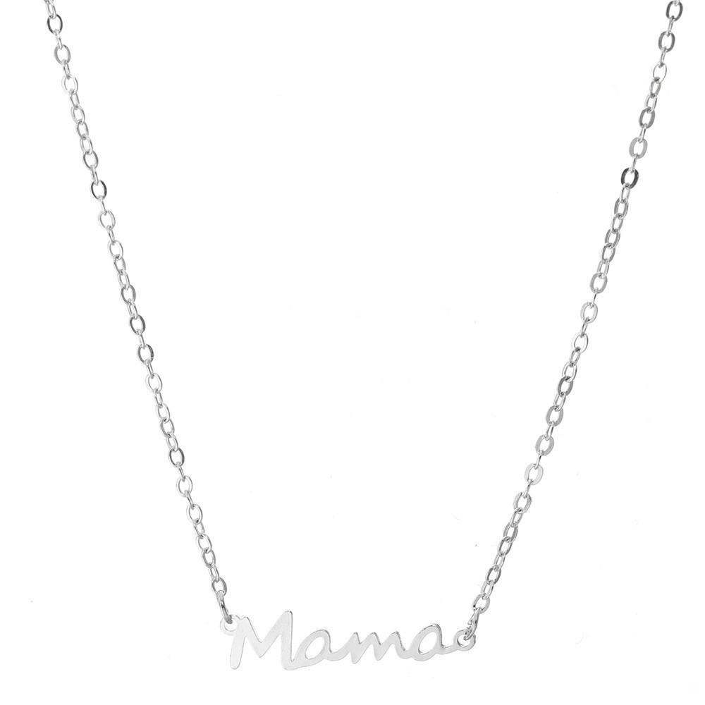 Alphabet Momo Beautiful Pendant Necklace In Fashionable Rose Gold And Silver Chic Jewelry For Women