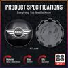 4Pcs 56MM Anti-Rust Rim Emblem Decals Scratch-Proof Car Wheel Center Cover For MINI Cooper Fridge One F56 R56 R57 R58 R59 R60 JCW Countryman Clubman