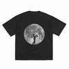 Saxophone Player Moon Sax Musician Jazz Music Short Sleeve Tee 100 Cotton Tshirt