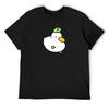 Duck and Frog 02 T-Shirt Funny Costumes Cotton Man T-shirts Anime Stuff Funny T Shirts Men
