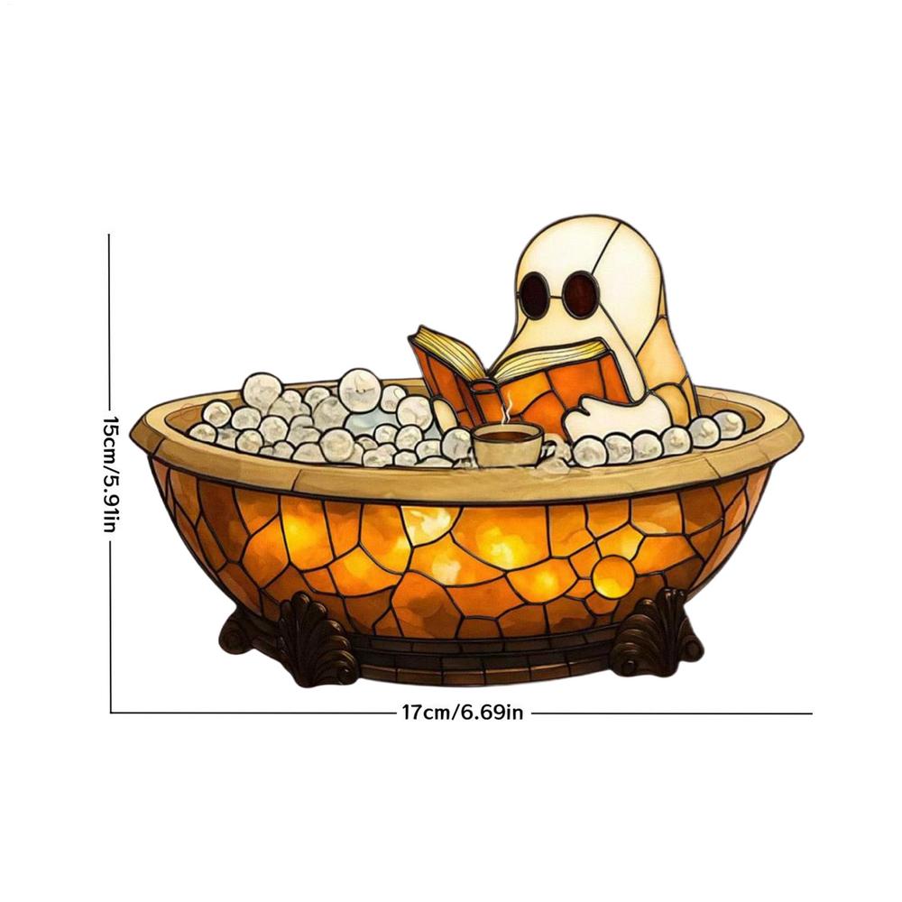

Halloween Ghost Lights Reading Lamp Resin Aesthetic Adorable Ghost Bubble Bath Night Light for Kids Adults Bedroom Halloween