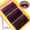 60D-100D 3D False Eyelash Set - DIY Hot Melt Dense Cluster Lashes