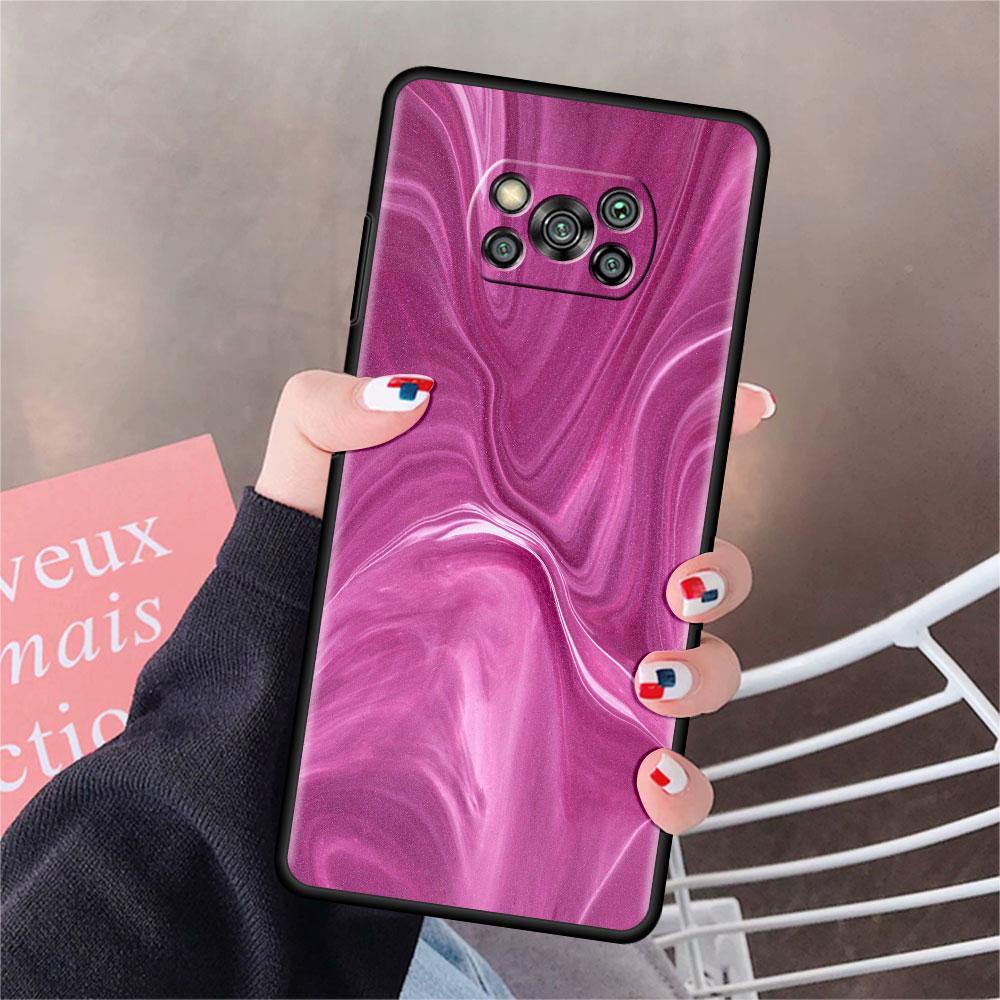 Husă Pentru Xiaomi Mi Poco X3 NFC X4 Pro F3 F4 GT M4 M3 F1 C40 11 Lite 11T Silicon Moale Funda Acoperire Telefon Marmură Artă Estetică