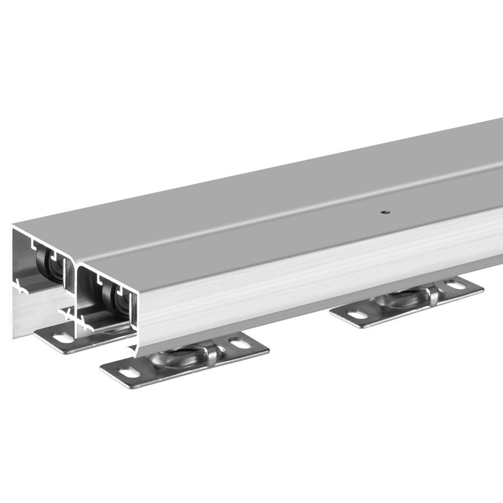 Bypass Door Hardware 5ft Bypass Closet Door Track Kit for 2 Door System