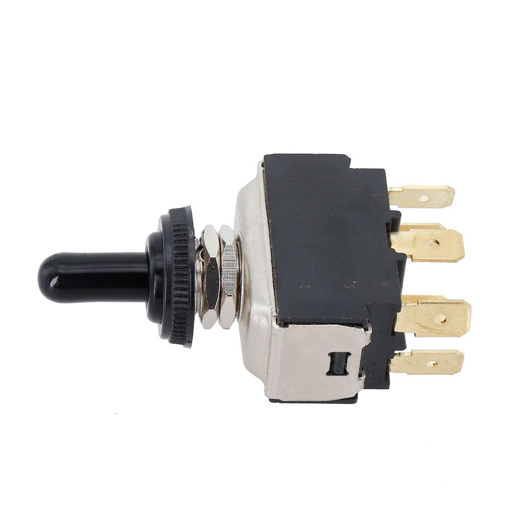 6-pin Switch Dustproof Toggle Switch High Voltage Rating 250V Reliable In Dusty Environments Dpdt Toggle Switch Color Black