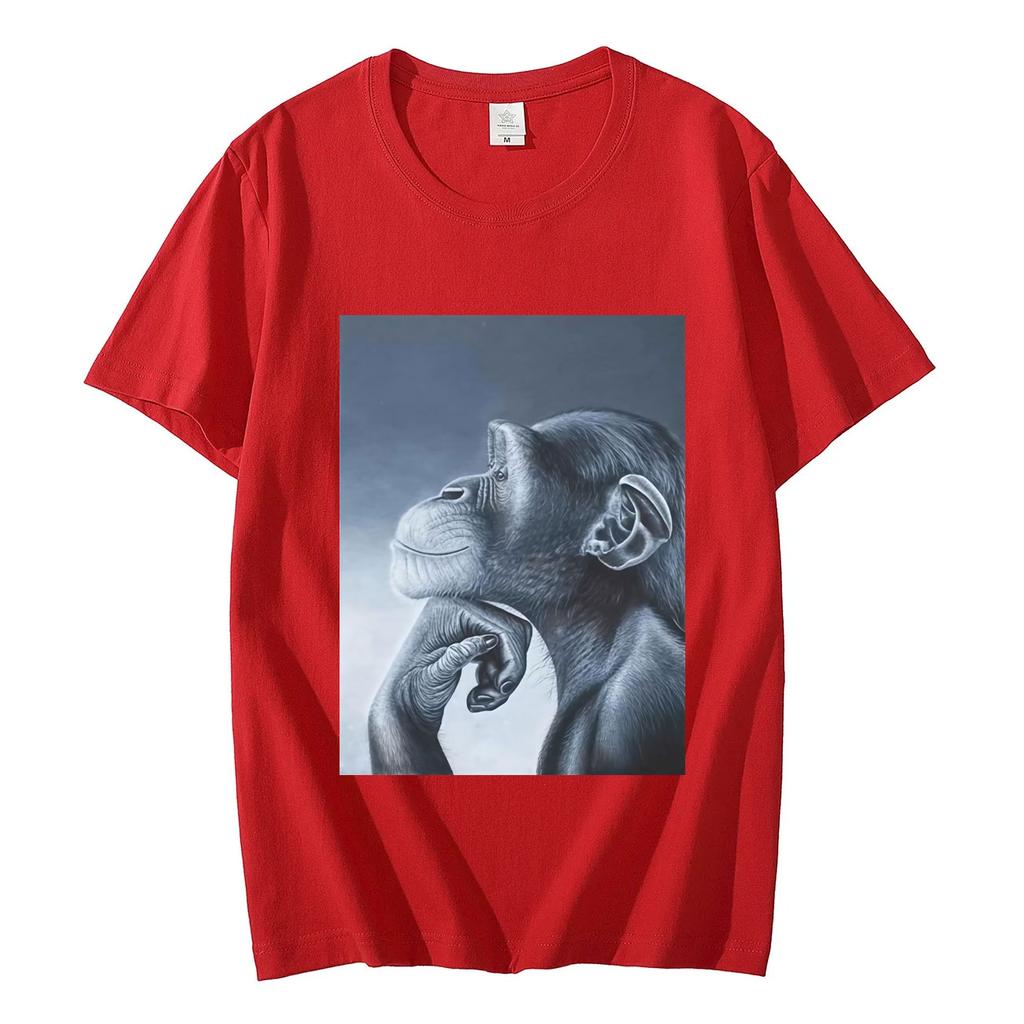 Lustige Rage Bait Affen Meme T-Shirts Mode Vintage Kurzarm T-Shirts Herren Damen Kleidung Sommer Hohe Qualität Baumwoll T-Shirts