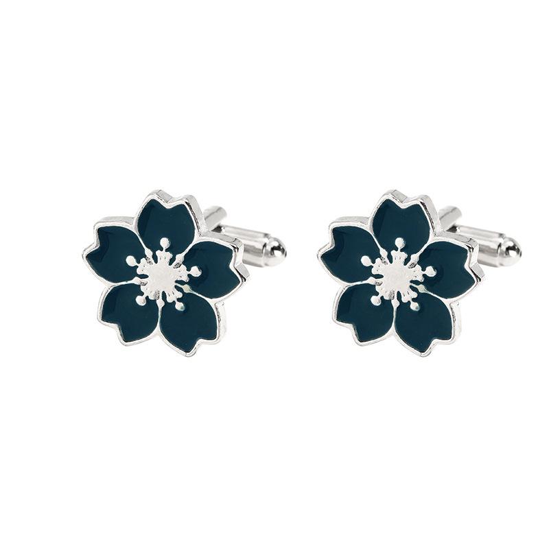 Креативные новые простые запонки с вишневым цветом милые мультяшные цветочные пуговицы для манжет рубашки аксессуары аксессуары Alloy