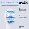 UUSMILE Soft Bristle Electric Toothbrush Replacement Heads (4-Pack) CN plug (adapter included)