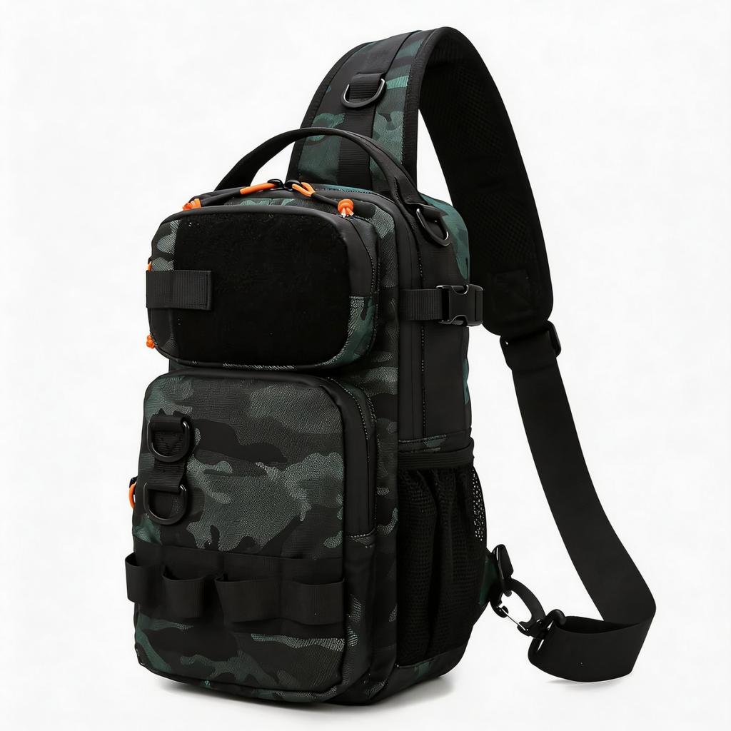 Wasserdichter Outdoor-Angelrucksack Wander-Reise-Sport-Hüft-Brusttaschen Radfahren Freizeit Klettern Camping Kreuztaschen Rucksack