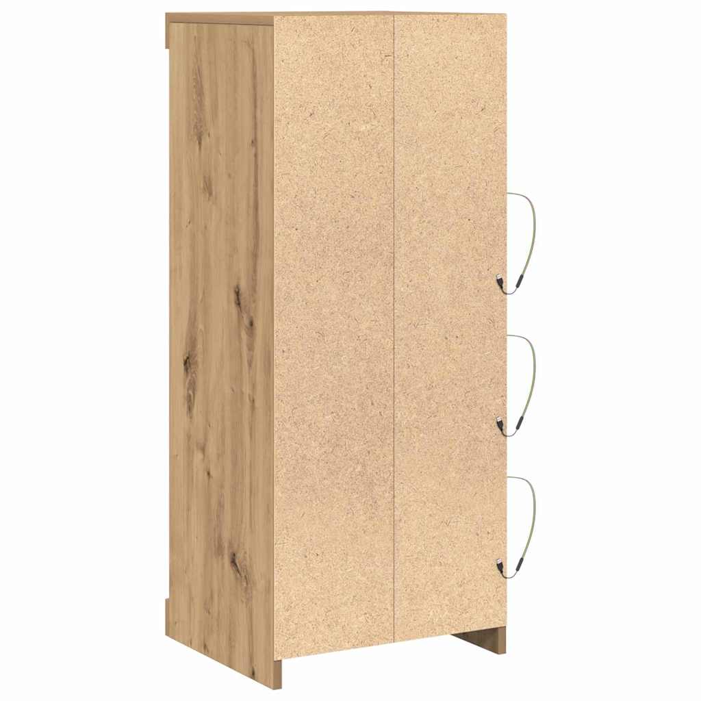 LED Sideboard Artisan Oak 41 x 37 x 100 cm engineered wood