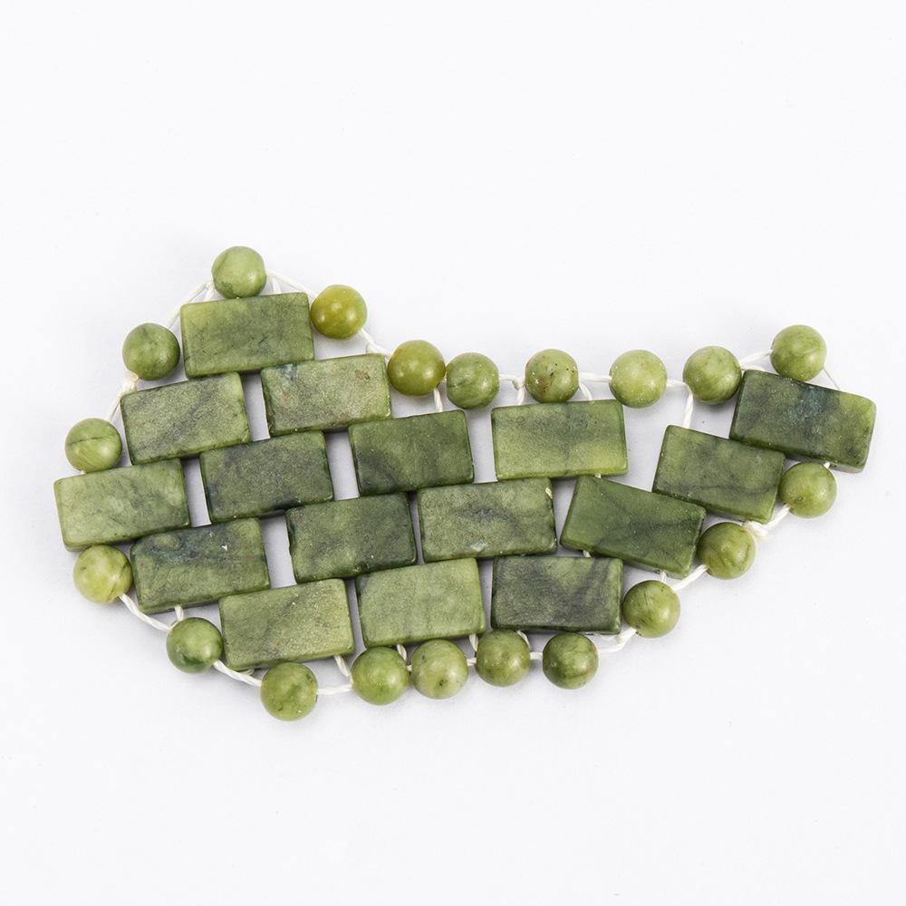 Green Phoenix Hand-woven Xiuyu Jade Cooling Eye Mask