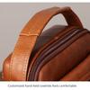 New Men's Leather Messenger Bag Mini Shoulder Bag 8-inch Trendy Men's Bag Retro First Layer Cowhide Handbag