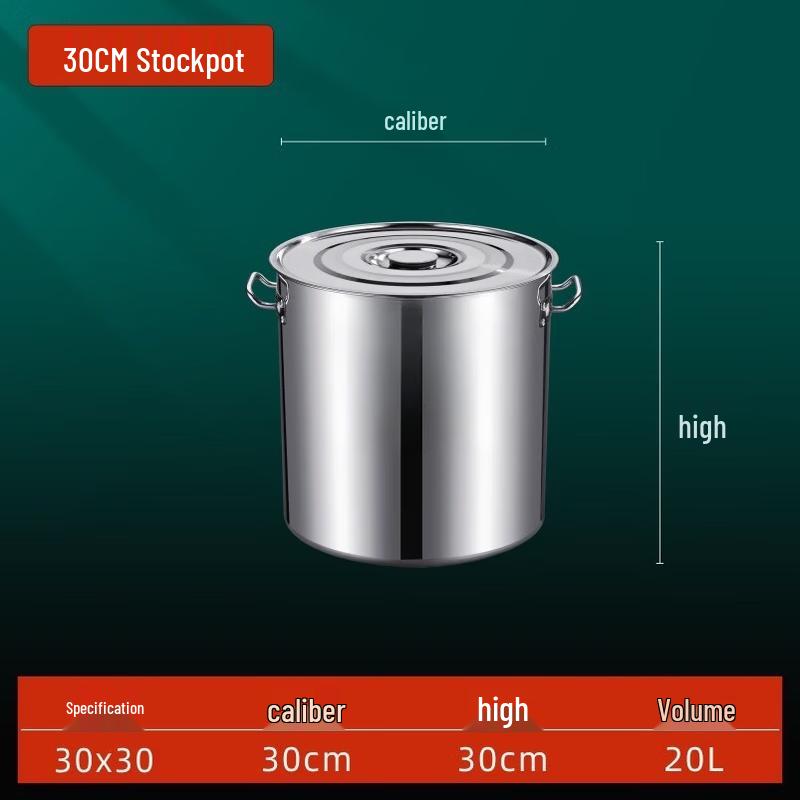 Thickened Stainless Steel Induction Cooker Pot with Lid