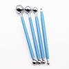 4-Piece Stainless Steel Spherical Ball Rod Carving Set for Fondant & Polymer Clay