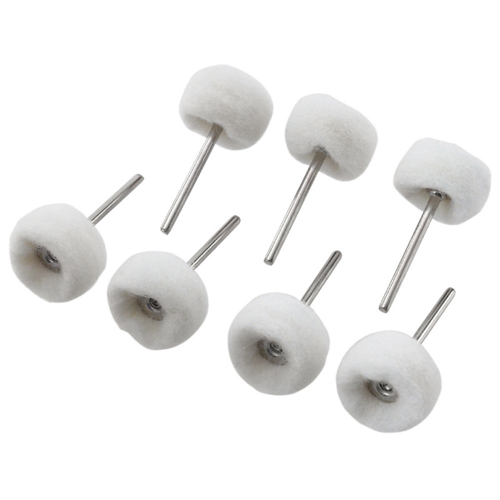 Cotton Thread Mini Abrasive Buffing Wheel Buffer Polishing 3mm Shank Felt Grinding Sanding Head