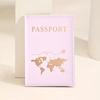 Passport Cover Passport Holder World Map Organizer Protective Card Case Credit Card Holder ID Document Passport Wallet