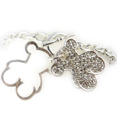 [F9273] - Silver 'Teddy' Designer Bracelet