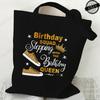 Birthday Squad Stepping with The Birthday Queen Design Womens TShirtsSquad Birthday Shirtsshort Sleeve Stepping Tee TShirts
