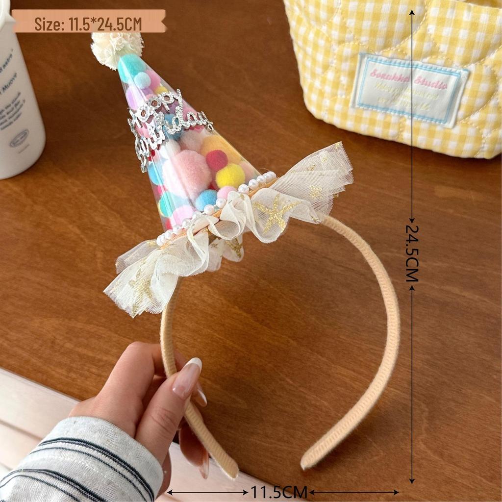 Bonita diadema de antena de peluche con forma de palito de Niuniu: accesorio divertido para el cabello para fiestas y maquillaje.