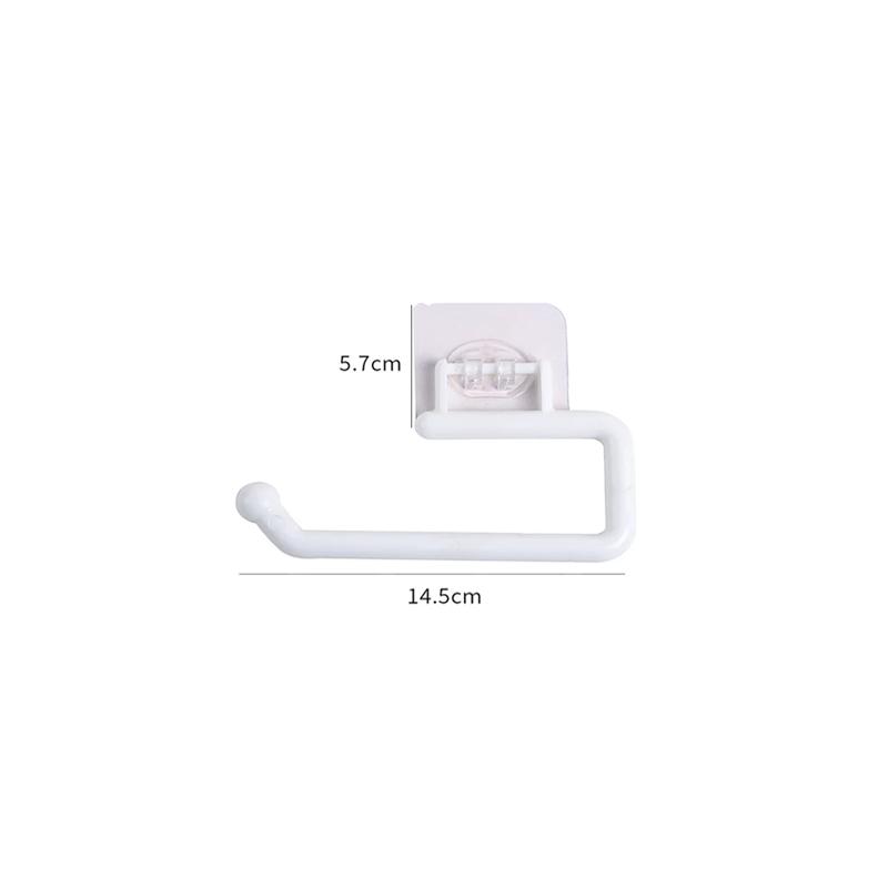 1Pcs Tissue Hanger Plastic Paper Roll Holder Wall Mounted Towel Storage Rack Organizer Shelf for Kitchen Bathroom