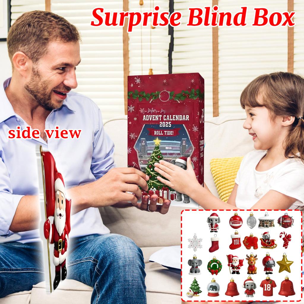 2D Plane Box 24 Double-sided Printing Pendants Advent Calendar Christmas Tree Pendants