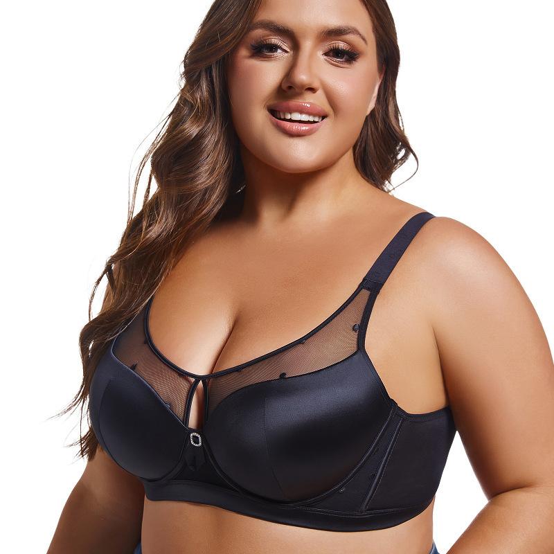 Thin Plus Size Bra for Women Without Steel Rims Sexy Seamless Bra with Seamless Stitching Breathable Plus Size Bra