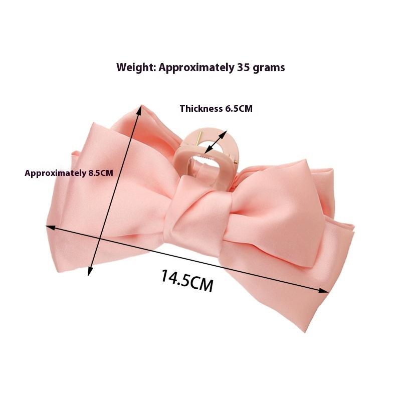 Large Bow Clip Fabric Hairpin Handmade Shark Clip Hair Accessories