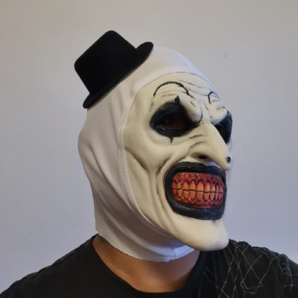 High Quality Latex Scary Cosplay Mask Realistic Unisex Halloween Clown Bloody Props Ghost House Props