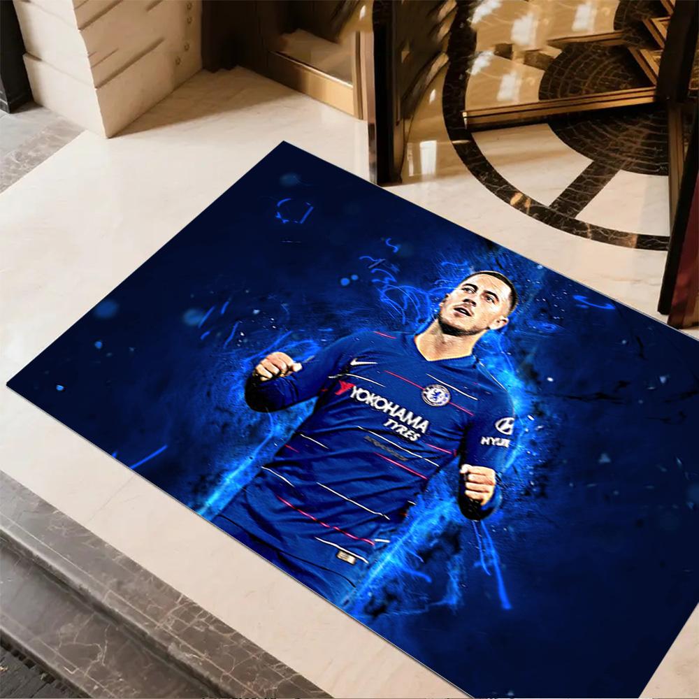 Chelsea Fc Player Portrait Floor Rug Office Rug Perfect for Dormitory Balcony Bedrooms Foyer Anti-slip Rug Anime Office Decor Best for Christmas