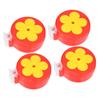4pcs Hummingbird Clip Feeder ABS Portable with Brushes Flower Handheld Hummingbird Feeder for