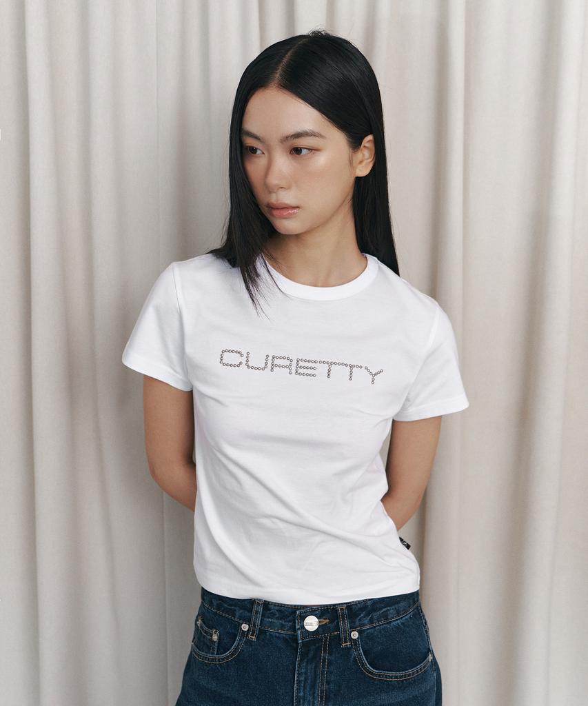 Kyuliti C Logo Convex T-Shirt_White