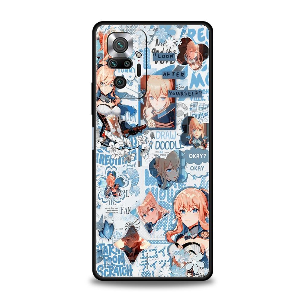 Genshin Impact Para Xiaomi Redmi Note 11 10 8 Pro Funda 10S 9S 9 9T 8T 9C 9A 8A 7 K40 Gaming K50 11T 5G Cubierta de Teléfono Parachoques Suave