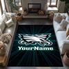 Philadelphia Eagles Personalized Text Floor Mat Suitable For Dining Room Entryway Game Room Outdoor Antislip Carpet Anime Office Decor