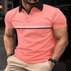 Polo d'été ample à manches courtes et col rabattu pour homme, haut décontracté polyvalent