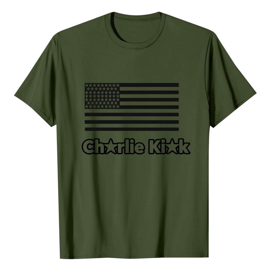 Men's Printed Short Sleeve T-Shirt Men's Loose Casual Short Sleeve Top