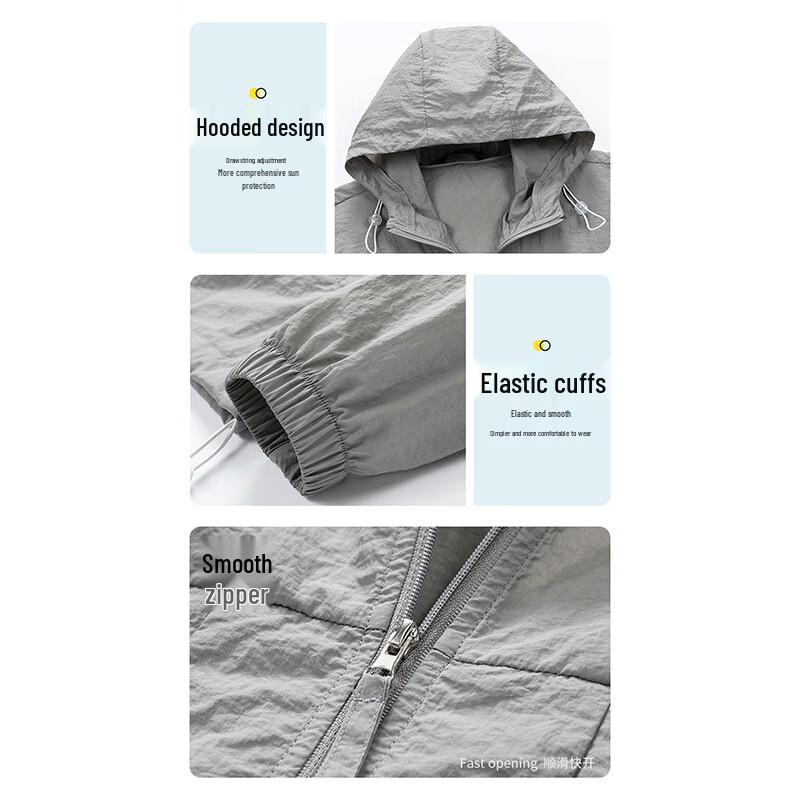 Wassup Sohot Men's UV Protection Ice Silk Sun Jacket