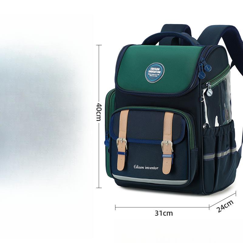 Boys' Schoolbag for Primary School Students To Reduce Burden and Protect The Spine, Boys' Children's Schoolbag