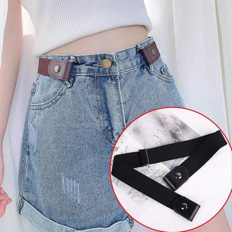 Buckle-free Adult/Children Belt Invisible Elastic Belt for Jeans No Bulge Hassle