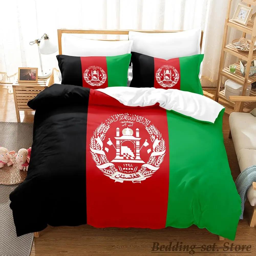 Set Biancheria da Letto Bandiera dell'Afghanistan Singolo Twin Full Queen King Size Copripiumino per Camera da Letto Adulto Bambino Decorazione