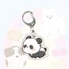 Running Animal Cat Dogs Pets Acrylic Funny Toy Animal Key Ring for Women Men DIY Car Handbag Phone Case Pendant Accessories Gift