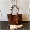 Autumn and Winter New Suede Commuter Large-capacity Tote Bag Women's Casual Simple Versatile Shoulder Bag
