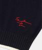 Sun Love Green Knit Sweater Navy