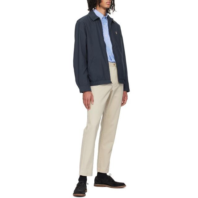 Polo Ralph Lauren Solid Color Polo Collar Logo Embroidered Single-Breasted Long Sleeve Shirt Men shirts Blue 710900552-002