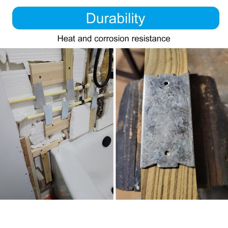 50Pcs AntiNail Protections Plate Shield Cable Wire Protector Plate Safety Nail Plate for Wood Studs Easy to Install