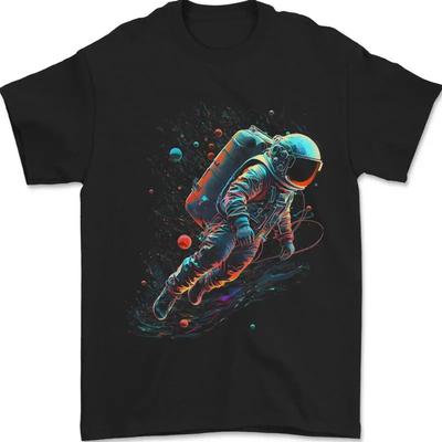 Astronaut Space Galaxy Stars Colorful T-shirt