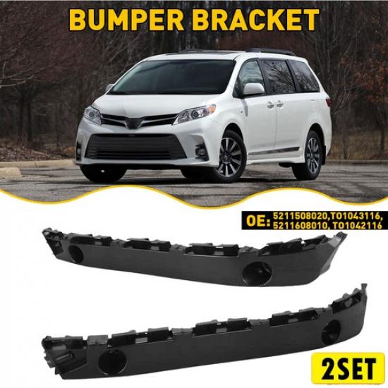 4x Front Left+Right Bumper Retainer Brackets For 11-20 Sienna Toyota 5211508020
